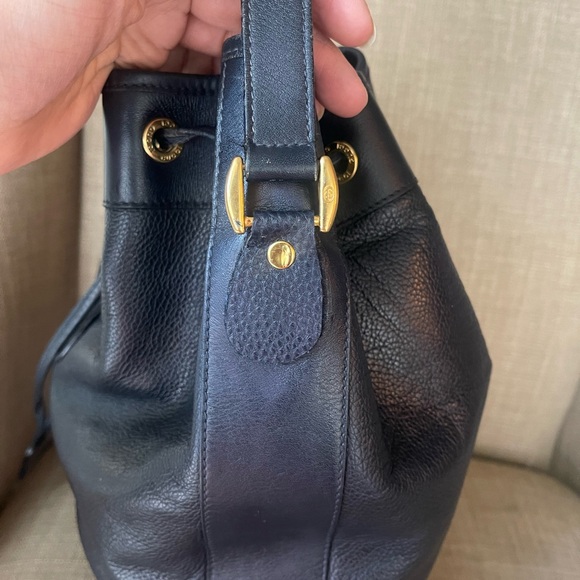 Authentic Gucci v web sherry line leather drawstring bucket bag 001.084.… - Picture 10 of 16
